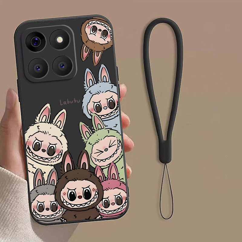 Honor 400 Smart Honor X7d Lovely Labubu Silicon Case Cute Simple Case Soft Cover