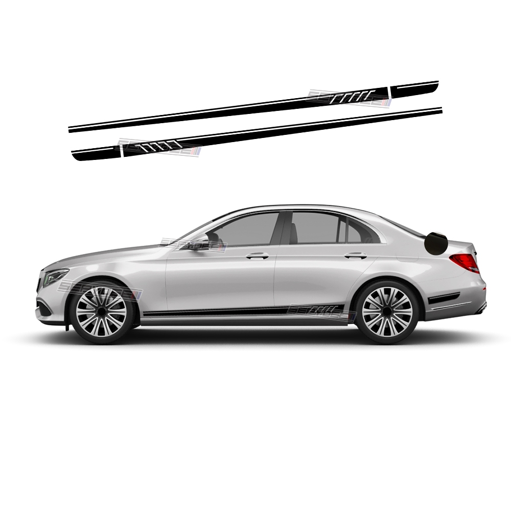 2 Pcs Edition AMG Side Stripes Sitkcer Decal สําหรับ Mercedes Benz E Class W213 E53 E43 E63 AMG S213