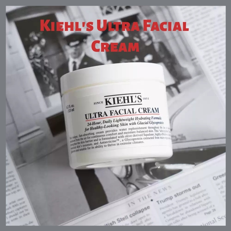 Kiehls Ultra Facial Cream 125ml | ความชุ่มชื้น 24 ชม. | สําหรับผิวแห้งและแพ้ง่าย | มอยเจอร์ไรเซอร์เข