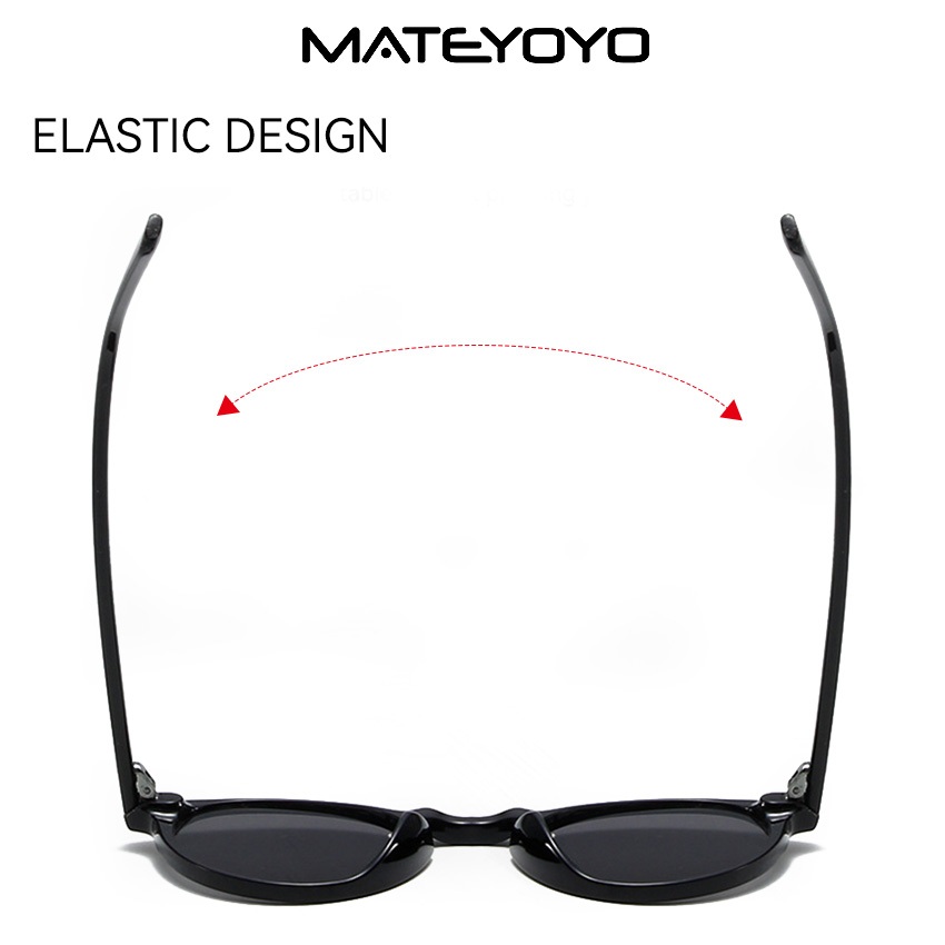 mateyoyo نظارة شمسية دائرية مستقطبة — ريترو — صورة 6