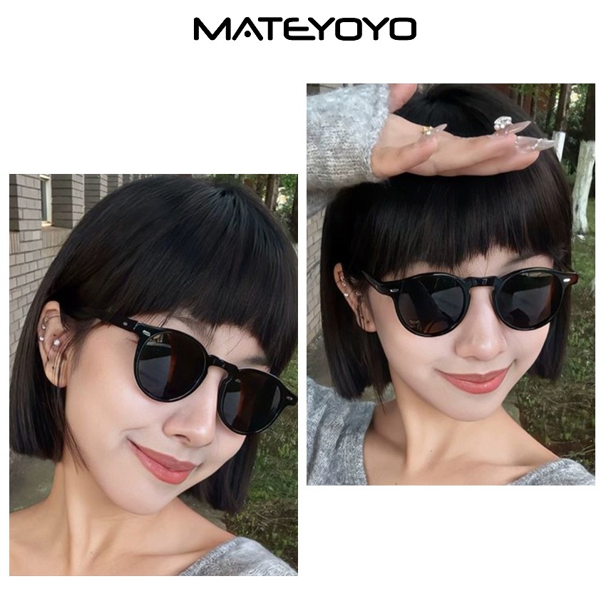 mateyoyo نظارة شمسية دائرية مستقطبة — ريترو — صورة 4