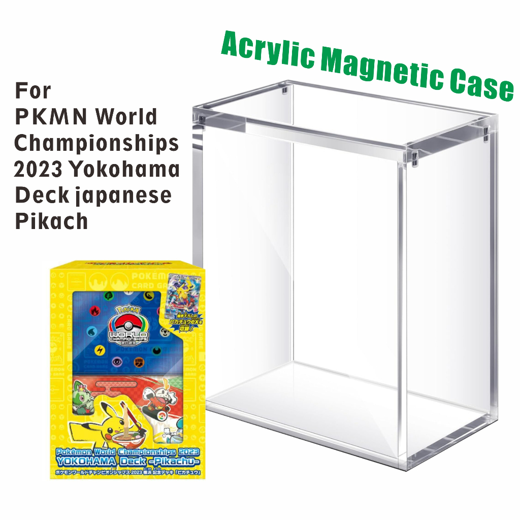 Acrylic Magnetic Case fits Pkmn World Championships 2023 Yokohama Deck japanese Pikach