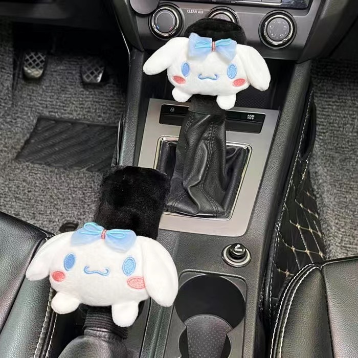 【เรือจากกรุงเทพฯ】toyota honda MG มิตซูบิชิ โรโยต้า ฮอนด้า ฝาครอบเบรกมือน่ารักภายในรถตกแต่งรถยนต์ฝาครอบเกียร์ฝาครอบเบรกมือ sanrio  Cinnamoroll