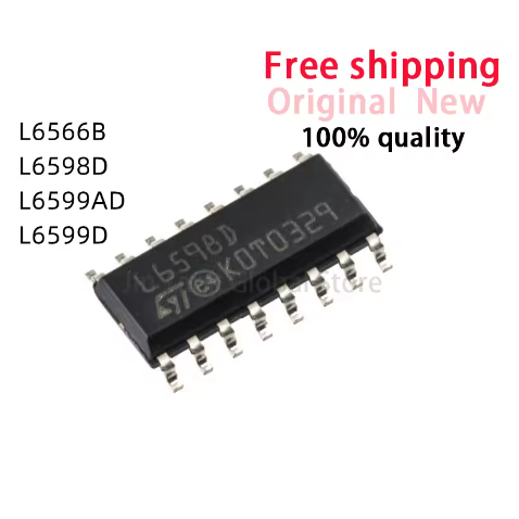 1-5 ชิ้น/ล็อต L6566B L6598D L6599AD L6599D L6566 L6598 L6599 SOP-16 LCD Board ทั่วไป IC ใหม่และต้นฉบ