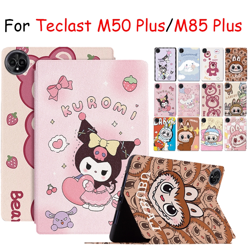 สําหรับ Teclast M50Plus M85Plus 10.1 นิ้ว 2025 คุณภาพสูงหนัง PU ฝาครอบ M85 M50 Plus การ์ตูนแท็บเล็ต
