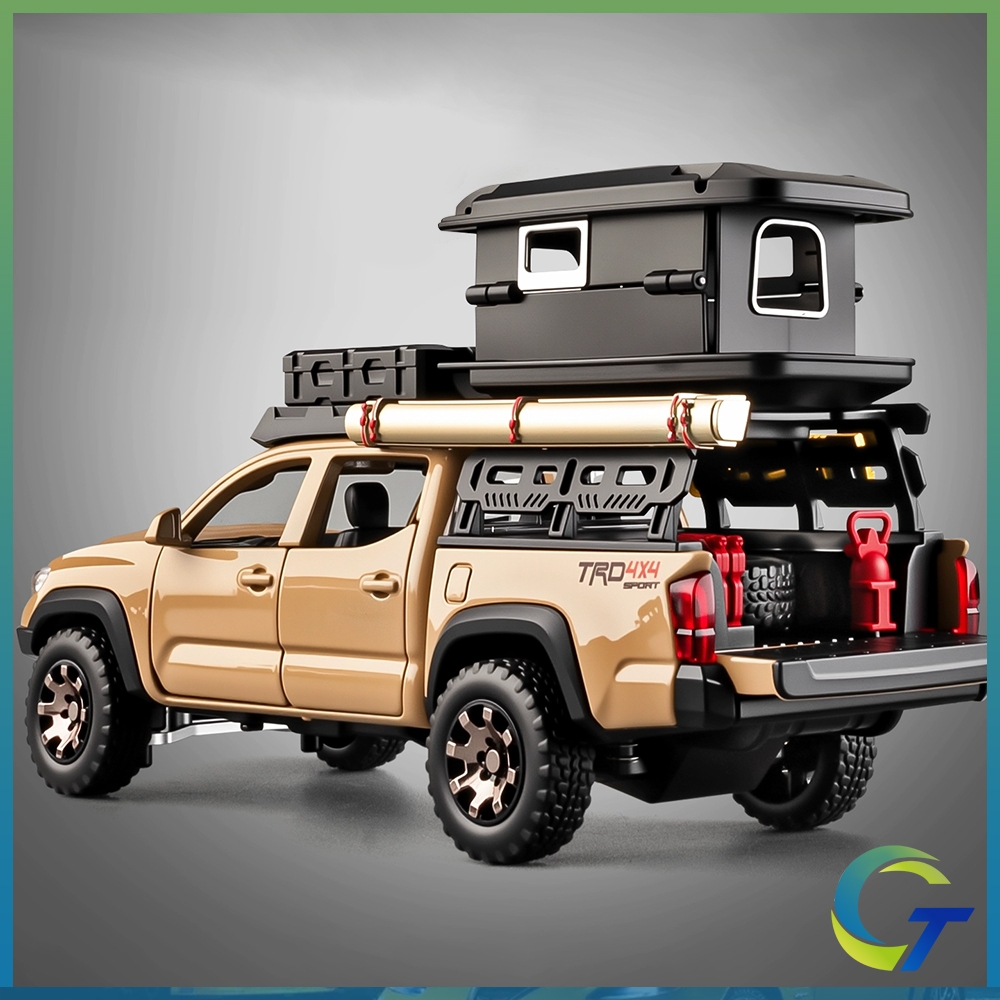 1:32 Toyota Tacoma Travel Edition ของเล่นDiecastรถรุ่นรถยนต์โลหะผสมของเล่นคอลเลกชันของขวัญสําหรับเด็ก