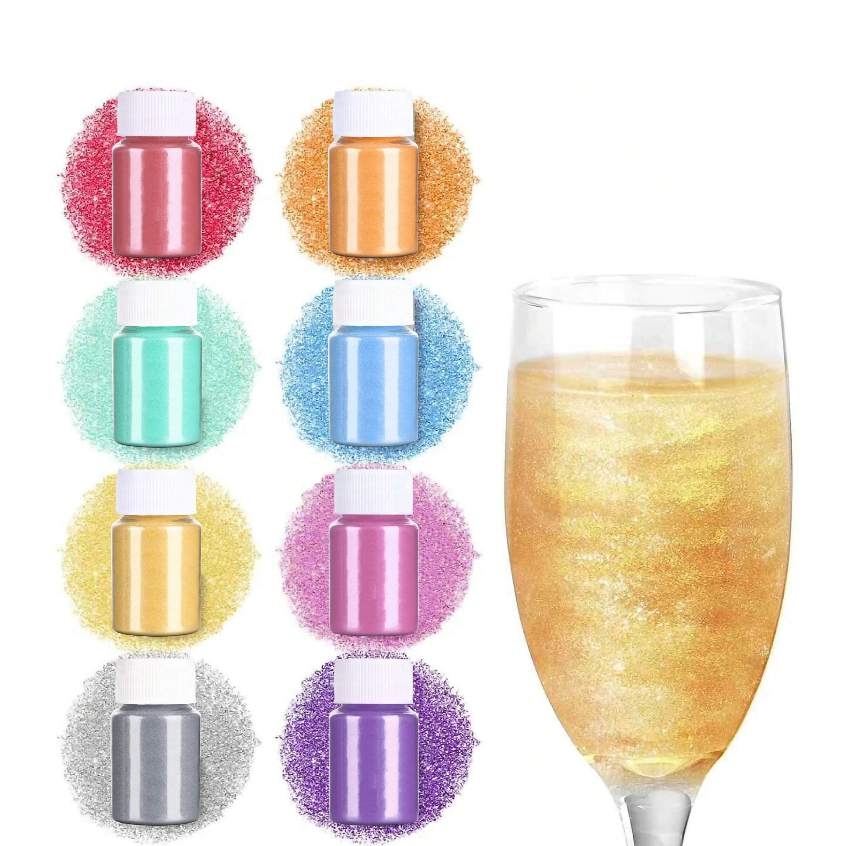 ผงโรยอาหารวาววับ 10g สำหรับตกแต่งเค้ก เบเกอรี่ ช็อกโกแลต และขนม ปลอดกลูเตน มังสวิรัติ