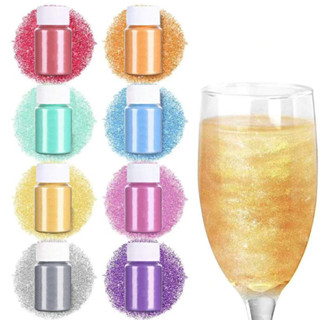 ผงโรยอาหารวาววับ 10g สำหรับเครื่องดื่ม ค็อกเทล ของหวานทุกชนิ…