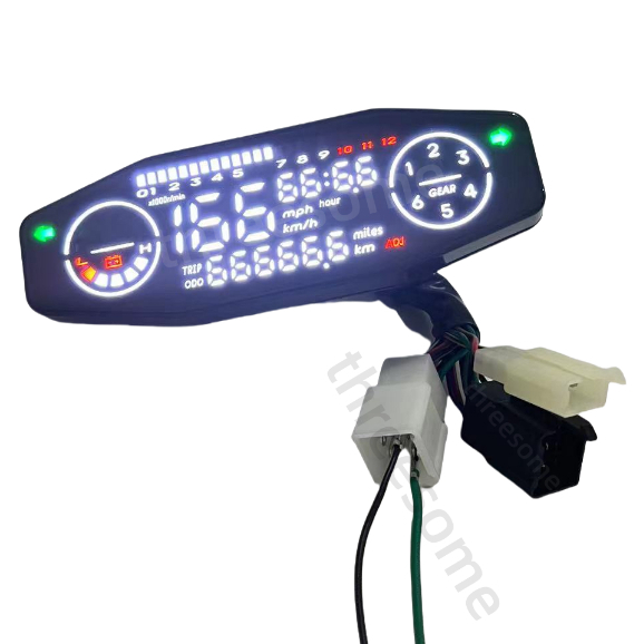ใหม่ Universal รถจักรยานยนต์ Speedometer Moto Dashboard Oil Gauge ดิจิตอลเมตรเซนเซอร์ชุด Tachometer เครื่องวัดระยะทางสําหรับรัสเซีย KR200 ราคา ถูกที่สุด ดีลบีเคเค แกลเลอรีภาพที่ 6