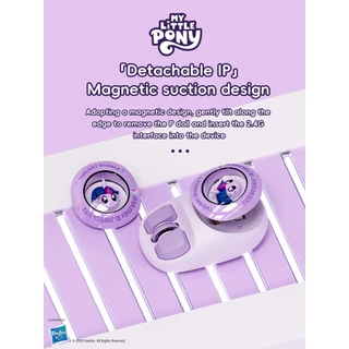 My Little Pony MS08 เมาส์ไร้สาย 2.4G บลูทูธ โหมดคู่ ชาร์จได้ สะดวกสบาย รู้สึกลายน่ารัก สําหรับ MAC Laptop