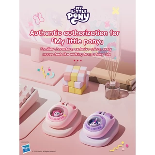 My Little Pony MS08 เมาส์ไร้สาย 2.4G บลูทูธ โหมดคู่ ชาร์จได้ สะดวกสบาย รู้สึกลายน่ารัก สําหรับ MAC Laptop