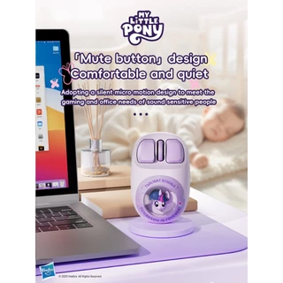 My Little Pony MS08 เมาส์ไร้สาย 2.4G บลูทูธ โหมดคู่ ชาร์จได้ สะดวกสบาย รู้สึกลายน่ารัก สําหรับ MAC Laptop