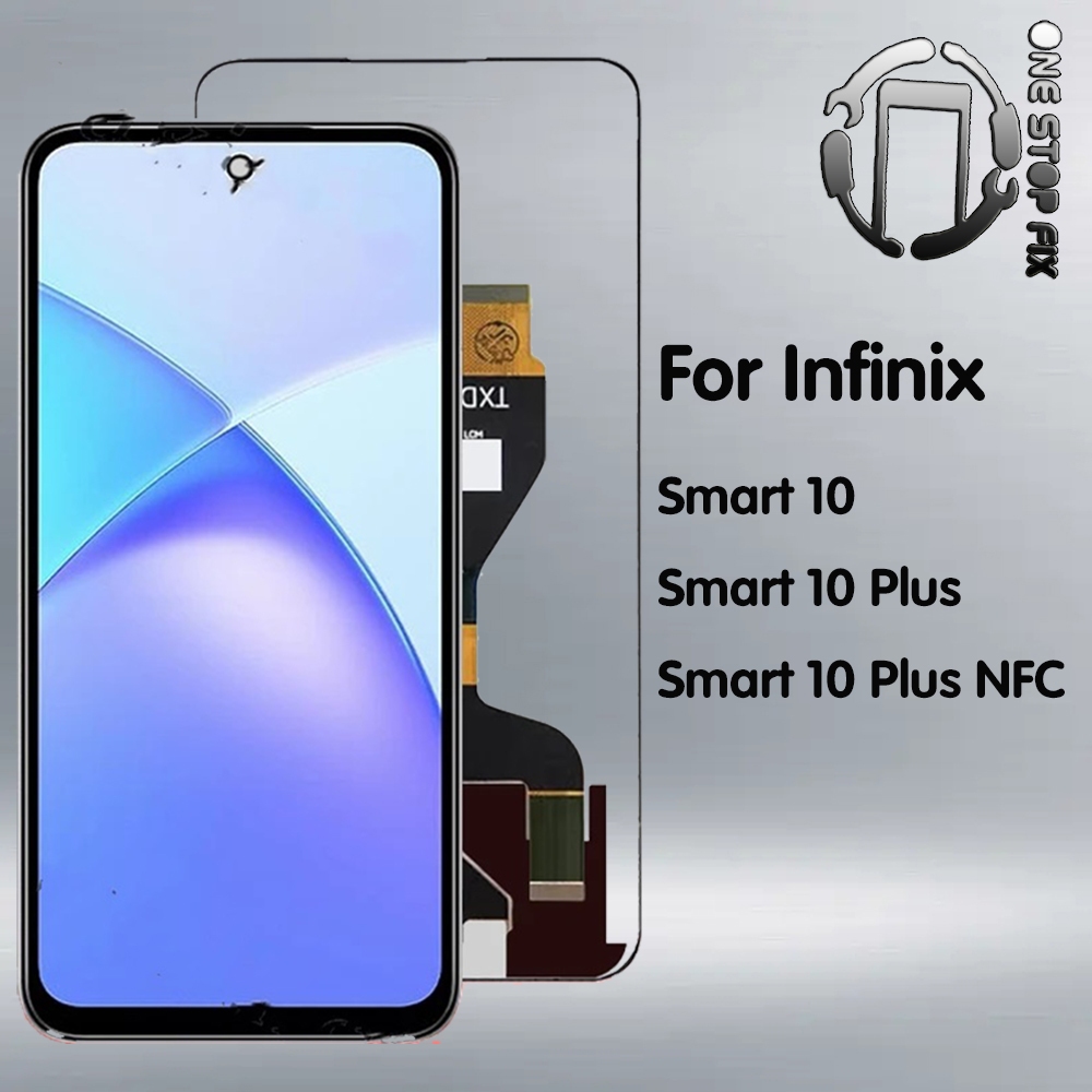 สําหรับ Infinix Smart 10 X6725 /10 Plus X6725 B /10plus NFC X6725C หน้าจอ LCD Digitizer