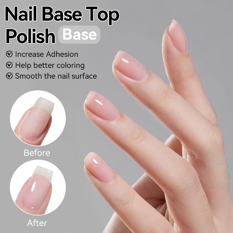 LILYCUTE ฐาน Top Coat ยาทาเล็บ Clear Shine Nail Care ติดทนนานเล็บเคลือบเงาอุปกรณ์ 7ml - รูปที่ 3