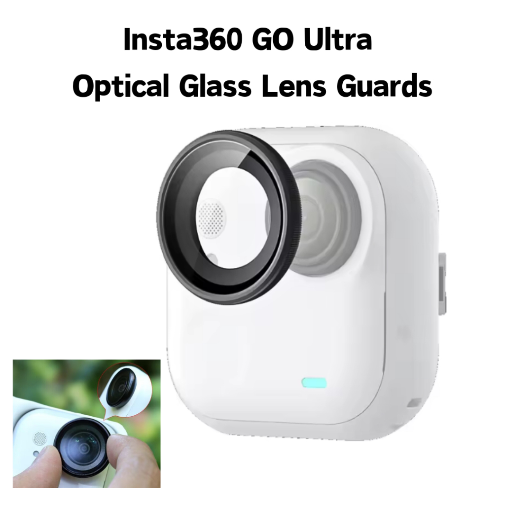 กระจกออปติคอลเลนส์ยามป้องกันสําหรับ อินสตาแกรม360 ไป พิเศษกล้องเลนส์อุปกรณ์เสริมกันน้ําป้องกันหมอกแสงเคลือบความโปร่งใสสูงกระจกเลนส์ป้องกันรอยขีดข่วนลูกบิดเมา
