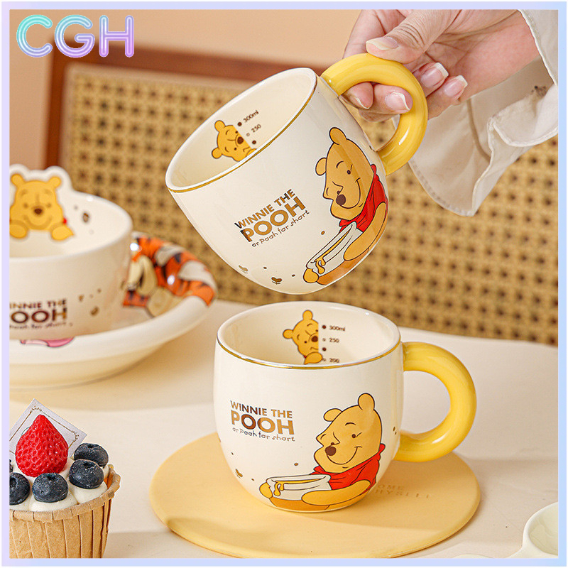 CGH ดิสนีย์หมีพูห์กาแฟมาร์คถ้วยเซรามิก 310ml น่ารัก ของขวัญแฟน เซรามิก  disney mug แก้วกาแฟเซรามิค