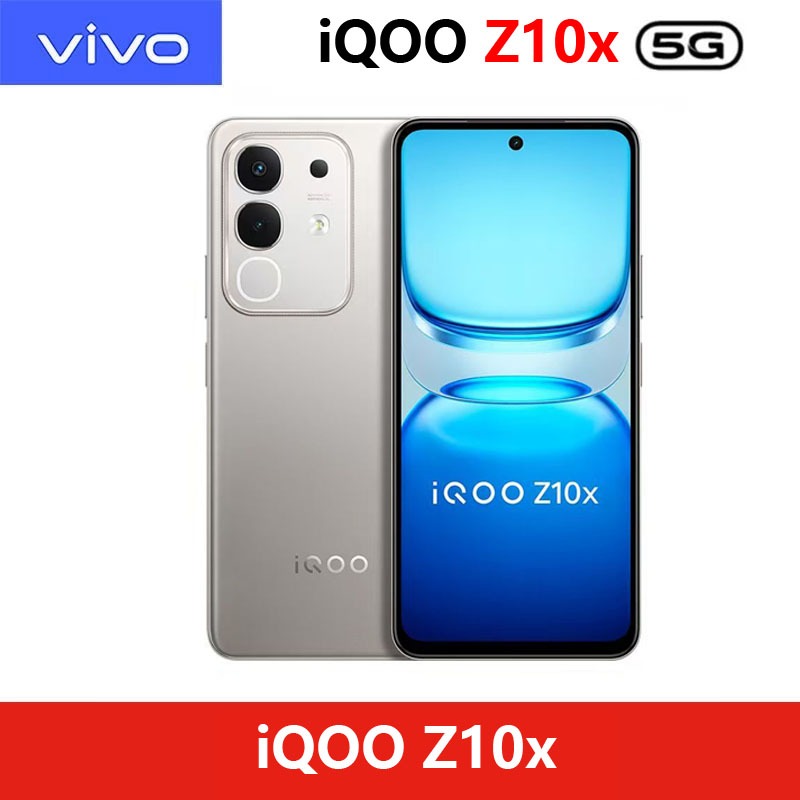 Vivo IQOO Z10X ขนาด 7300 5G โทรศัพท์มือถือ Snapdragon 6 Gen 1 60000mAh การชาร์จแฟลช 44W