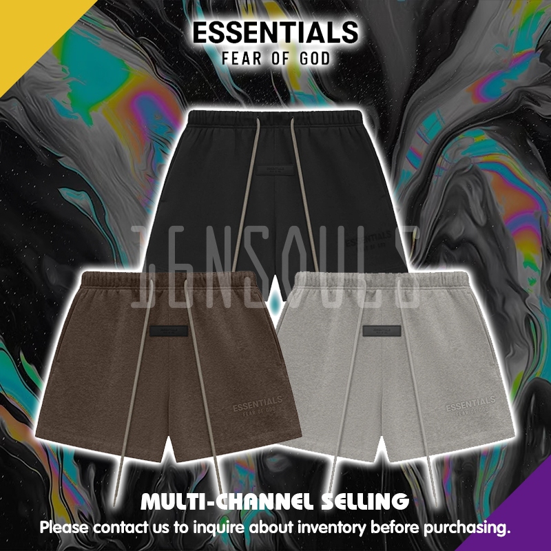 🇺🇸 ของแท้ 100% 🔥 Shorts ยีนส์โอเวอร์ไซซ์Fear of God Essentials สไตล์ STREETWEAR สำหรับทุกเพศ