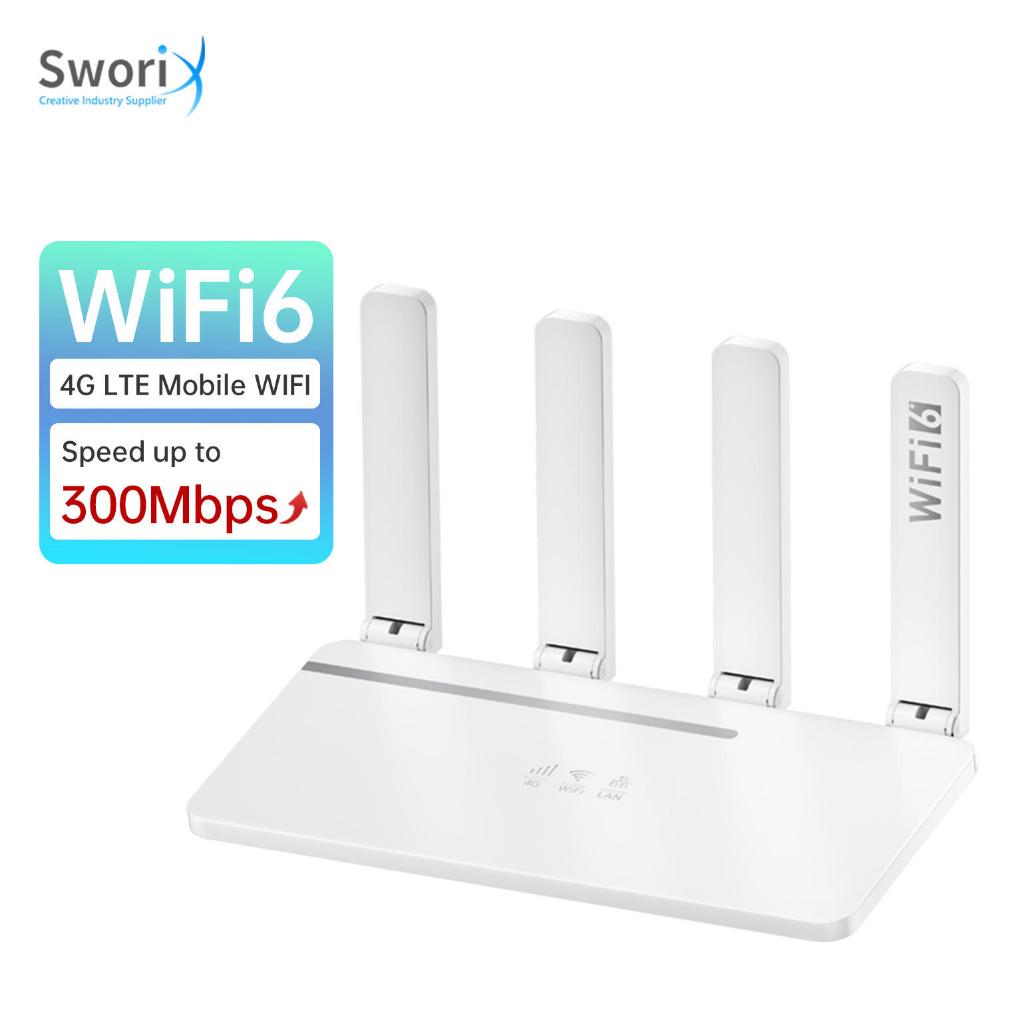 Sworix C8 Globle Wifi Router พร้อมช่องใส่ซิม WiFi 4LAN พอร์ตโมเด็มเดิม Openline ไปยังเครือข่ายทั้งหม