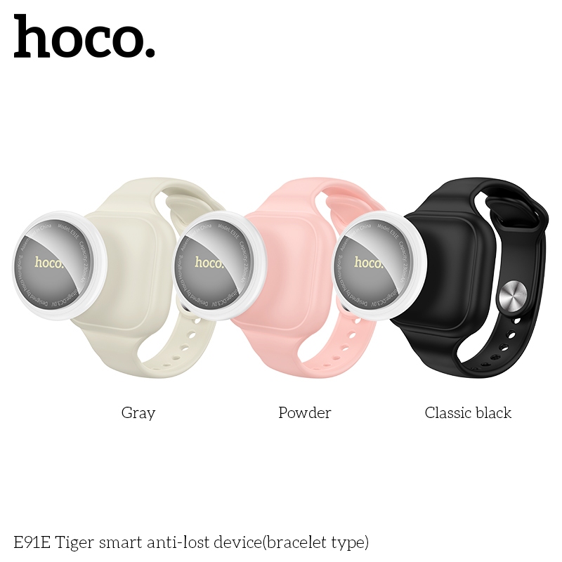 [พร้อมสร้อยข้อมือ] HOCO E91E ตําแหน่งอัจฉริยะอุปกรณ์ป้องกันการสูญหายรองรับ App*le ค้นหาเครือข่ายของฉ