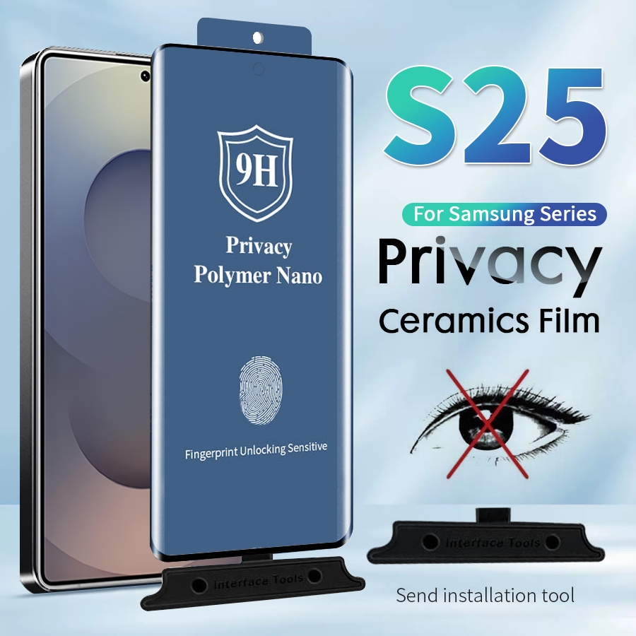 ฟิล์มกระจกนิรภัยกันรอยหน้าจอ เซรามิค เนื้อแมตต์ เป็นส่วนตัว สําหรับ Samsung Galaxy S26 Ultra S25/S24/S23/S22 S21 S20 Ultra S26 S25 S24 S23 S22 S21 S20 S10 S9 S8 Plus Note 20 10 9 Ultra Plus