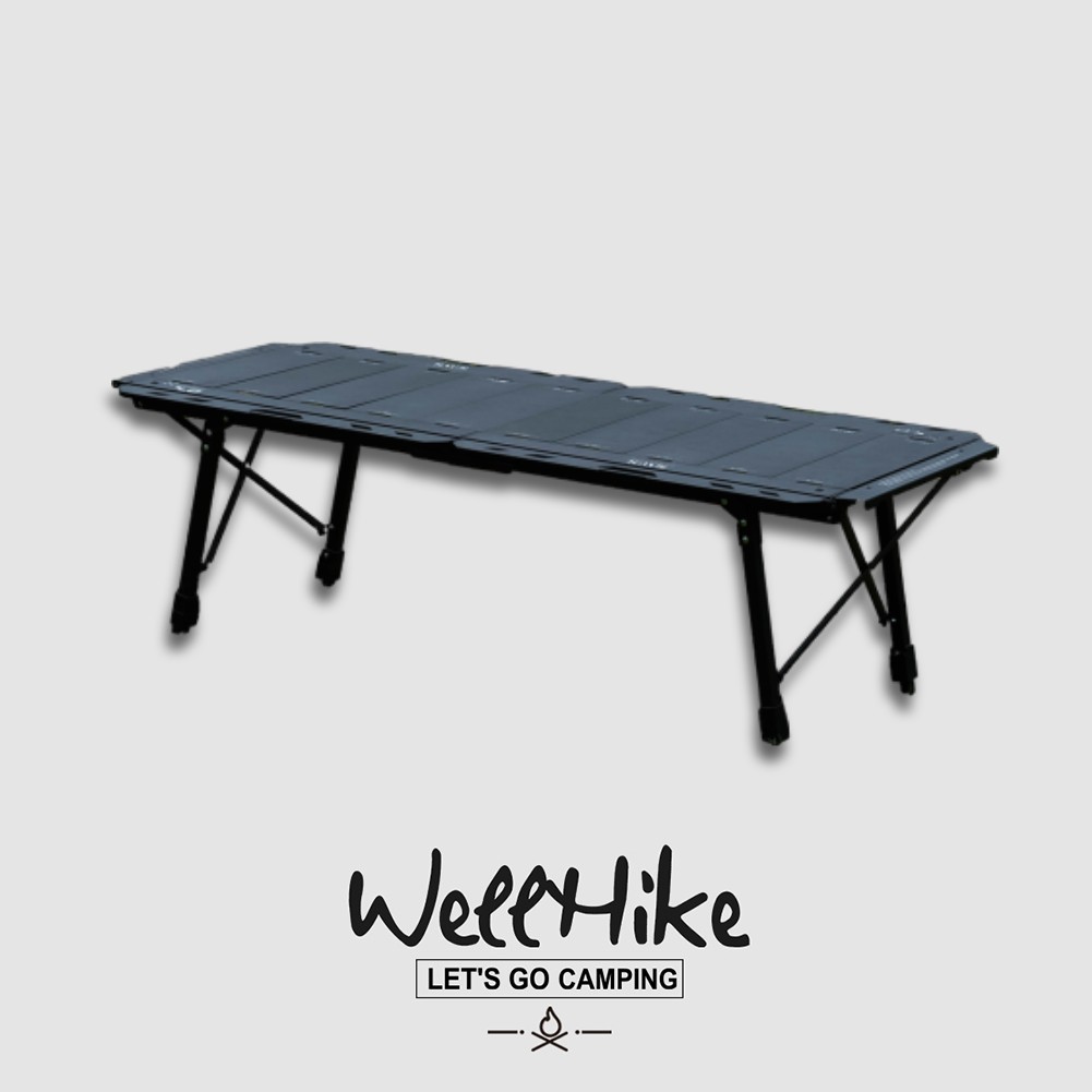 Wellhike โต๊ะพับตั้งแคมป์ระบบ IGT 5Unit พกพาสะดวกด้วยกระเป๋าหิ้ว ทำจากอะลูมิเนียมอัลลอย น้ำหนักเบา ส