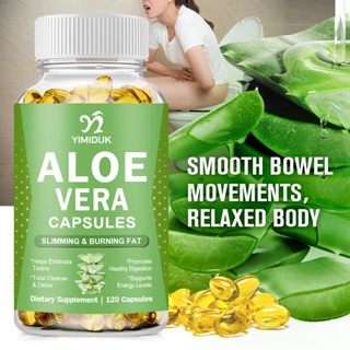 Yimiduk แคปซูลว่านหางจระเข้ออร์แกนิก รองรับ Gut สุขภาพทางเดิ…