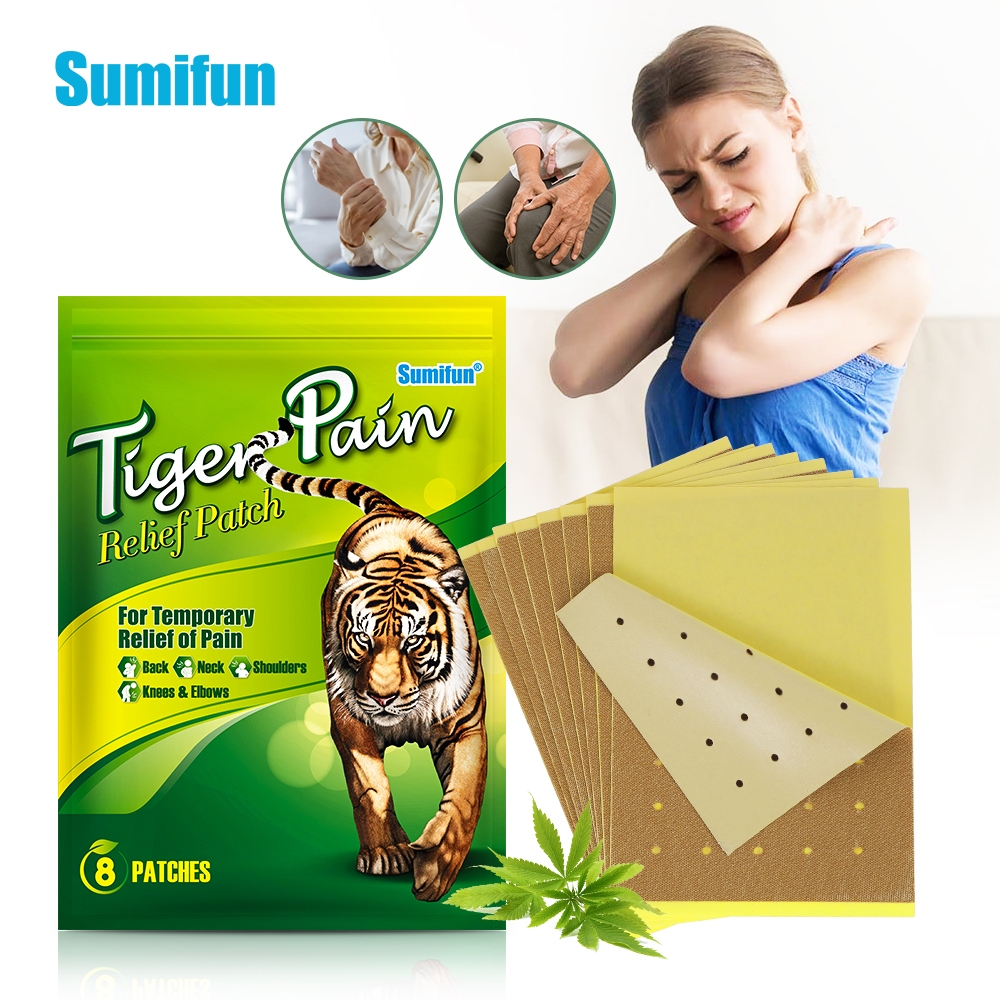8 ชิ้น Sumifun Ache Relief Patch Ease Joint Muscle Sprain Body Massage Plaster