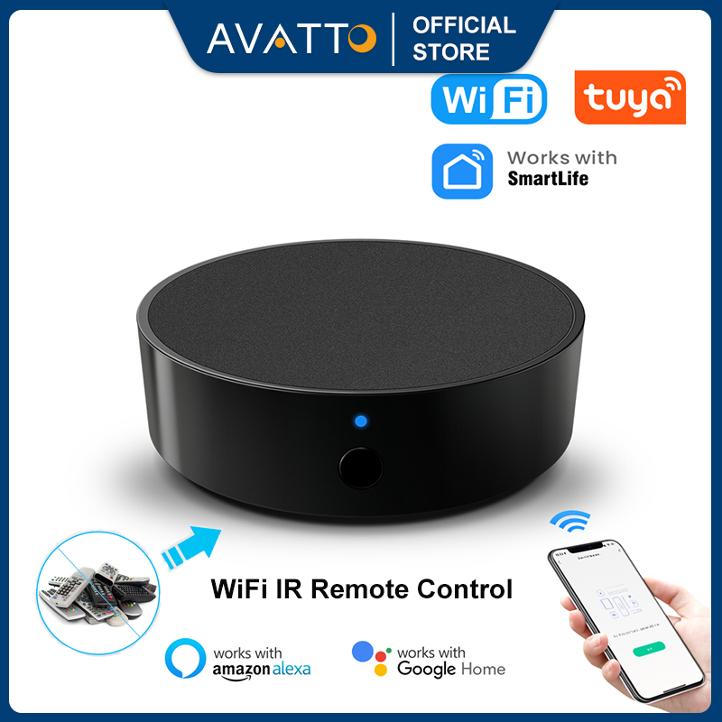 AVATTO Tuya WiFi สมาร์ท IR รีโมทคอนโทรล WiFi IR/RF- ควบคุมแอร์/TV/สมาร์ทโฮมผ่าน Smart Life/Alexa/Google Home