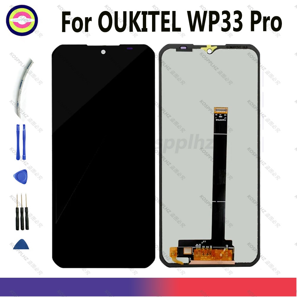 6.6 "สําหรับ Oukitel WP33 Pro เปลี่ยนหน้าจอจอแสดงผล LCD Touch Screen Digitizer Assembly สําหรับ Ouki