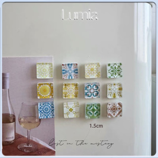 12ชิ้น รูปแบบสร้างสรรค์โมเสคตู้เย็นแม่เหล็ก/อุปกรณ์ตกแต่งตู้…