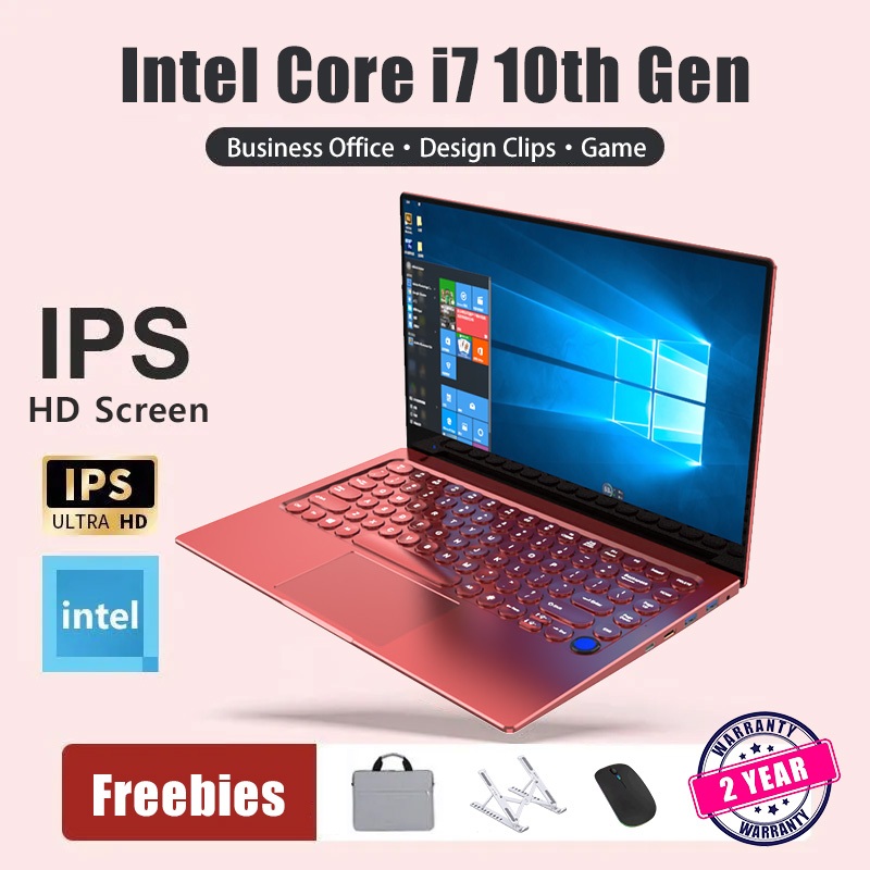 2026 แล็ปท็อปสําหรับเล่นเกมใหม่ Intel Core i7 แล็ปท็อป 14 นิ้วเว็บแคมในตัว 16GB RAM 1TB SSD Windows 11 และ MS Office