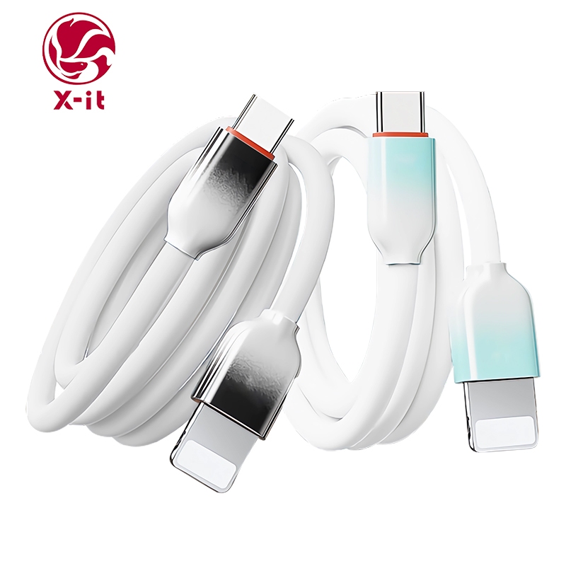 X-IT 2 แพ็คสาย USB C Type C 1.5m 20W PD Fast Charging เข้ากันได้กับ iPhone 16/15/14/13/12/11 Pro Max/XS MAX/XR/XS/8/ipad &More