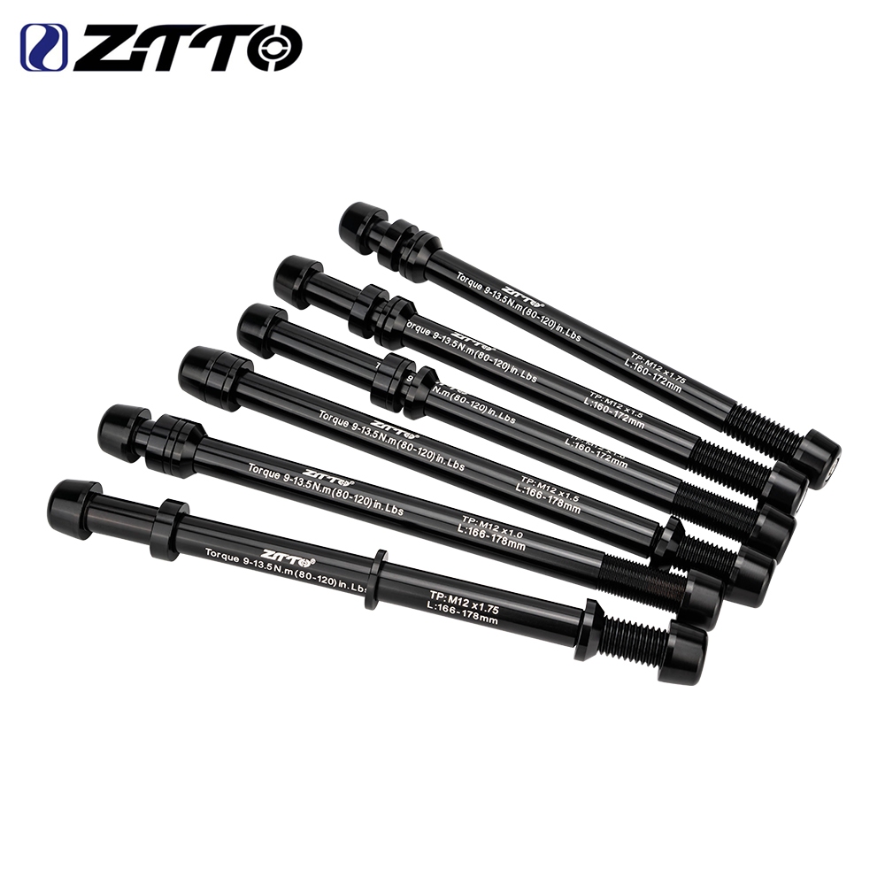 ZTTO Trainer Thru เพลาอะแดปเตอร์ M12 x P1.0/P1.5/P1.75 ความยาว 160-178 มม. เหมาะสำหรับ MTB และRoad Bike