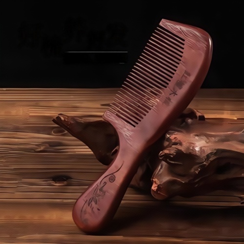 ไม้เนื้อแข็งในครัวเรือนไม้จันทน์ธรรมชาติหวีผมบํารุง Meridian ผู้ชายผู้หญิงพิเศษ Anti-Static หวี - รูปที่ 5