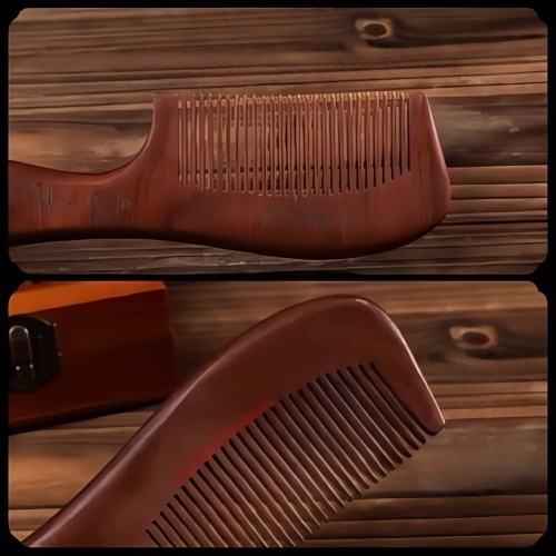 ไม้เนื้อแข็งในครัวเรือนไม้จันทน์ธรรมชาติหวีผมบํารุง Meridian ผู้ชายผู้หญิงพิเศษ Anti-Static หวี - รูปที่ 4