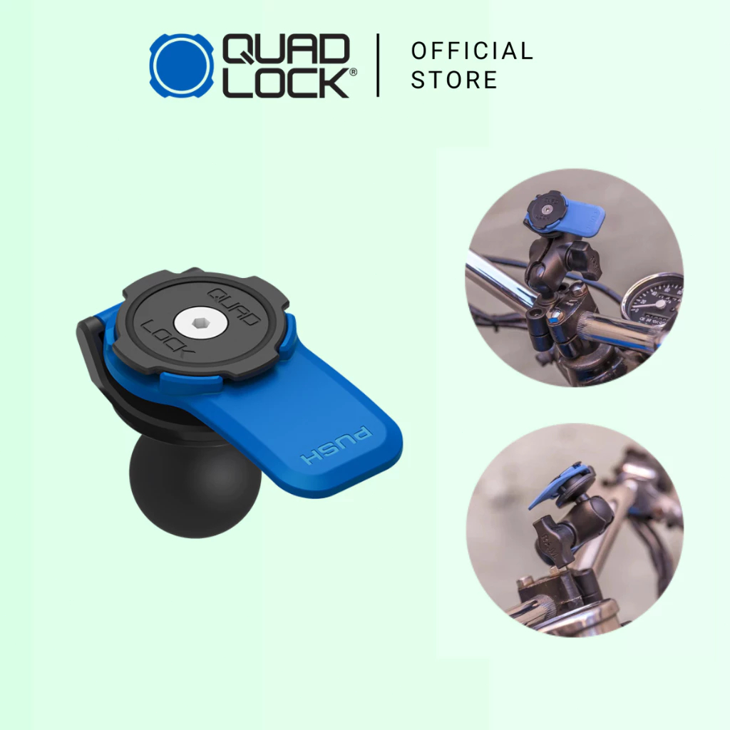 Quad Lock รถจักรยานยนต์ 1 "Ball Adaptor Mount Quad Lock ที่วางโทรศัพท์มอเตอร์ไซค์