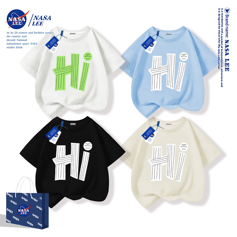 [จัดส่งในวันเดียวกัน] เสื้อยืดผ้าฝ้ายบริสุทธิ์สำหรับผู้ใหญ่และเด็ก เหมาะกับสวมใส่ทั้งโรงเรียนและการพักผ่อน