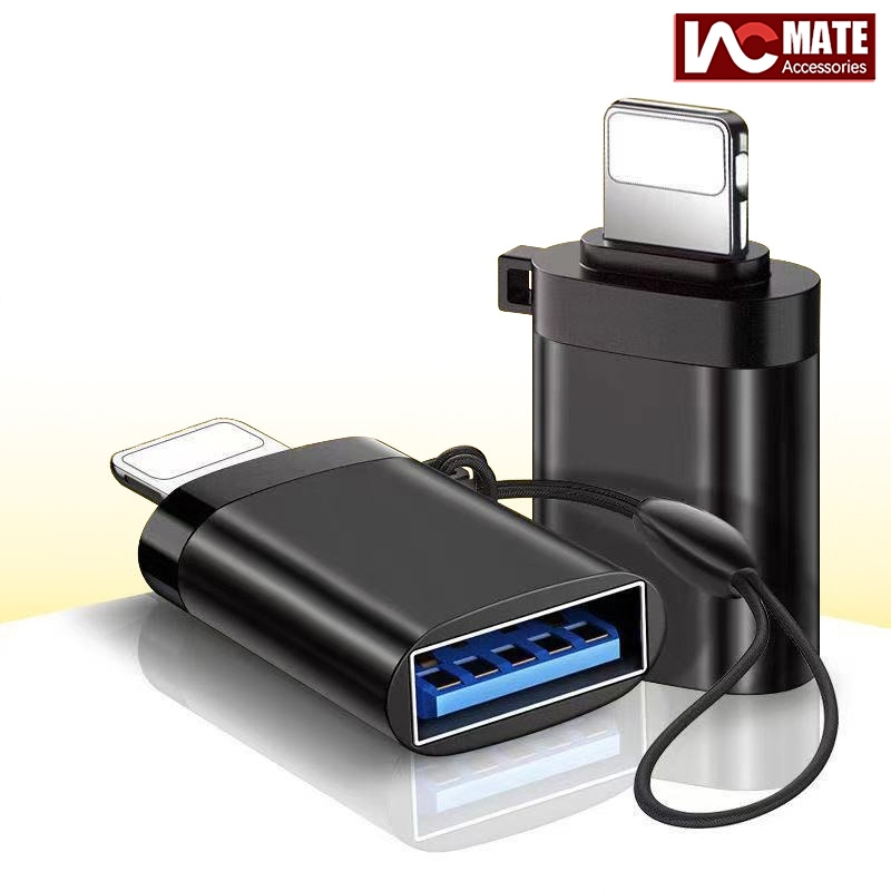 Lightening Male to USB3.0 Female Adapter OTG Cable, อะแดปเตอร์กล้อง USB แบบพกพา OTG Data Sync Cable 