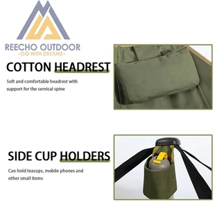 【REECHO OUTDOOR】เก้าอี้โยกพกพาสำหรับกลางแจ้ง เก้าอี้พับพักผ่อน