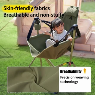 【REECHO OUTDOOR】เก้าอี้โยกพกพาสำหรับกลางแจ้ง เก้าอี้พับพักผ่อน