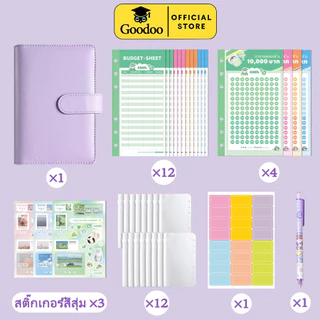 สมุดบันทึกการออม A6 สมุดบันทึกการเงินครอบครัว Budget Binder ประหยัดเงินวางแผน สมุดออมเงิน บันทึกรายจ่าย