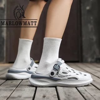 รองเท้าแตะผู้ชาย Marlowmatt | รองเท้าแตะคู่รัก | แบนกันลื่นกันน้ํา | รองเท้าหัวโต แนวโน้ม