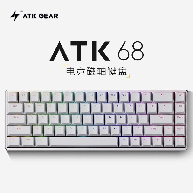 ATK GEAR ATK68 คีย์บอร์ด Single Mode PBT Transparent Keycap RT Mode 68 คีย์เกมคีย์บอร์ดแบบกลไก