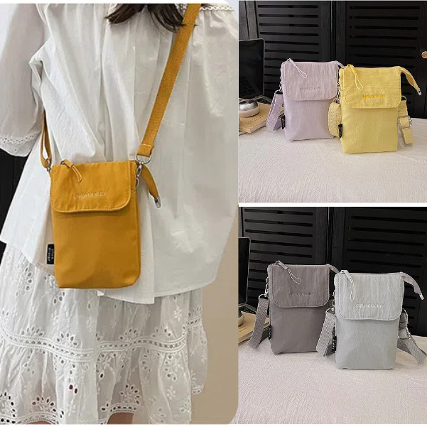 NineMoon Summer Mini Messenger กระเป๋าผ้าขนาดเล็กน้ําหนักเบากันน้ําแฟชั่นทุกวัน All-Match