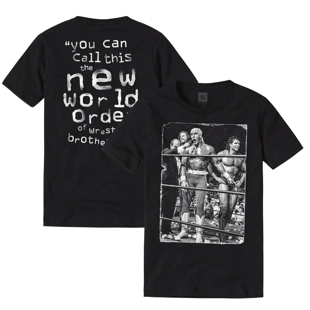 2025 Wwe เสื้อยืดผู้ชายสีดํา nWo The Third Man