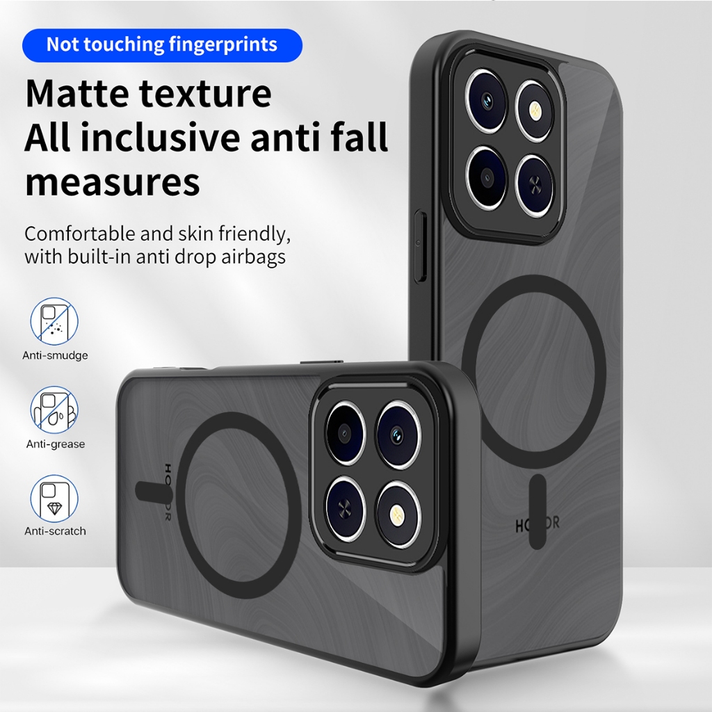 ปลอกสําหรับ Huawei Honor X7c 4G 5G HonorX7c ALT-LX2 ALT-NX1 เคสโทรศัพท์แม่เหล็กไร้สายชาร์จ Frosted C