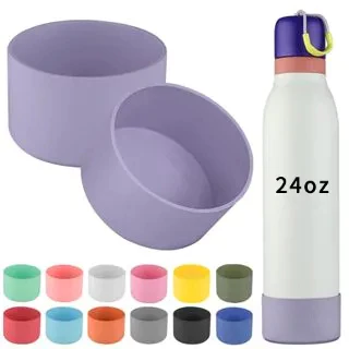 บูตขวดซิลิโคน1ชิ้นเข้ากันได้กับขวดน้ําบิด24ออนซ์ (7.5ซม.),แขนป้องกันด้านล่าง