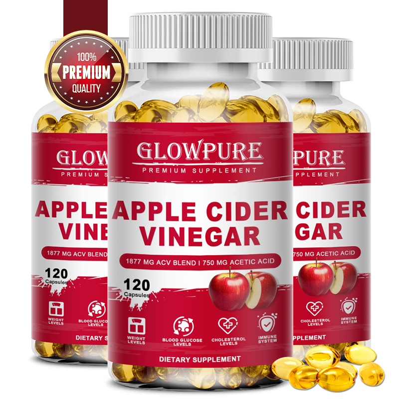 แคปซูลน้ําส้มสายชูหมักของ แอปเปิล สําหรับการลดน้ําหนัก, ระบบย่อยอาหาร, อาหารเสริมสุขภาพการจัดการสมัคร