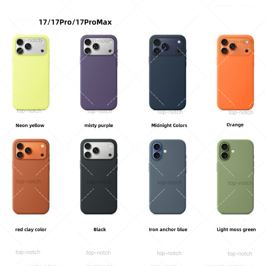 เคสซิลิโคนเหลวแบบนุ่มสําหรับ 17 Pro / 17 Pro Max / 17 Air | การป้องกันแบบเต็ม | ซอฟท์ทัช | ป้องกันลายนิ้วมือ | เคสนิ่มน้ําหนักเบา / เคสป้องกัน